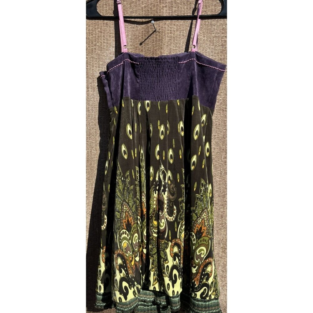 Anthropologie Hazel Sheer Lace Tunic W/Cutwork & Embroidered Embellishments Sz S